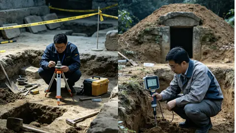 深山古墓冒出白雾异象