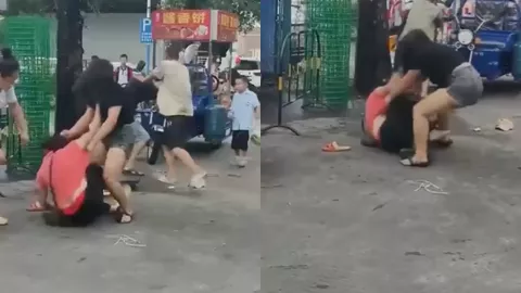 街头小摊打架事件