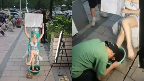 漫展卖脚泡柠檬水
