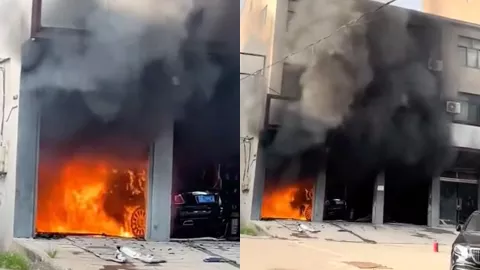 邯郸豪车起火事件