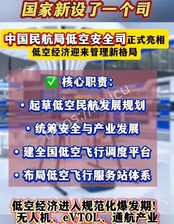 低空安全司正式亮相